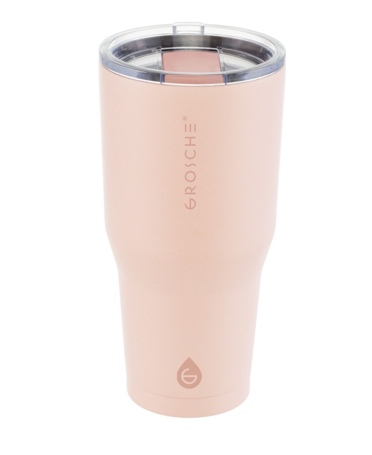 Grosche Yukon Travel Mug, 30oz Coffee Tumbler With Lid In Peach Rose Pink