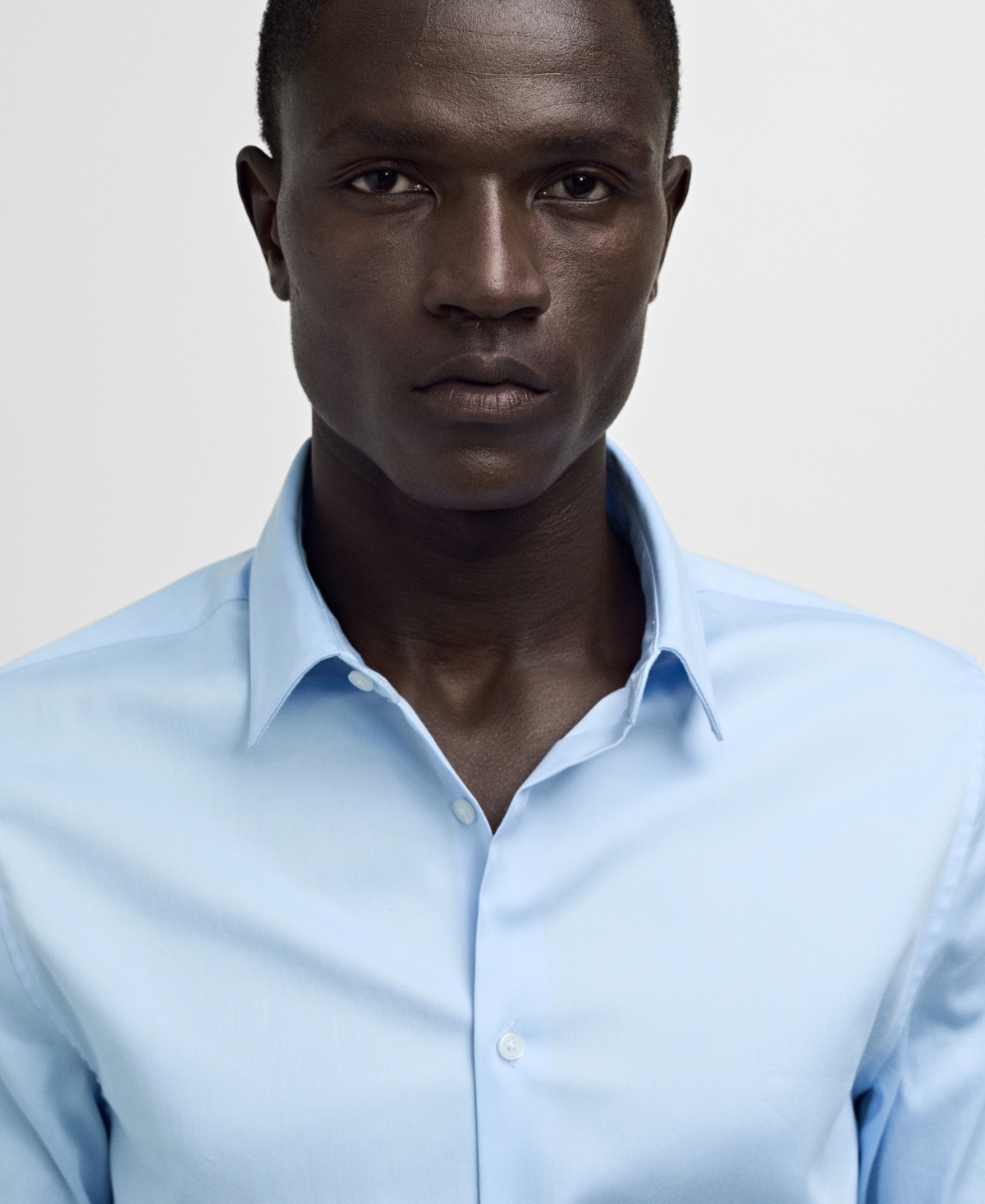 Mango Men's Super Slim-Fit Poplin Dress Shirt