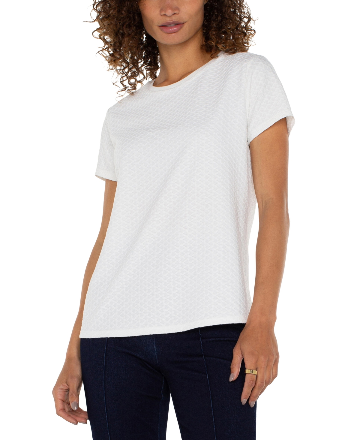 Liverpool Los Angeles Jacquard T-shirt In White