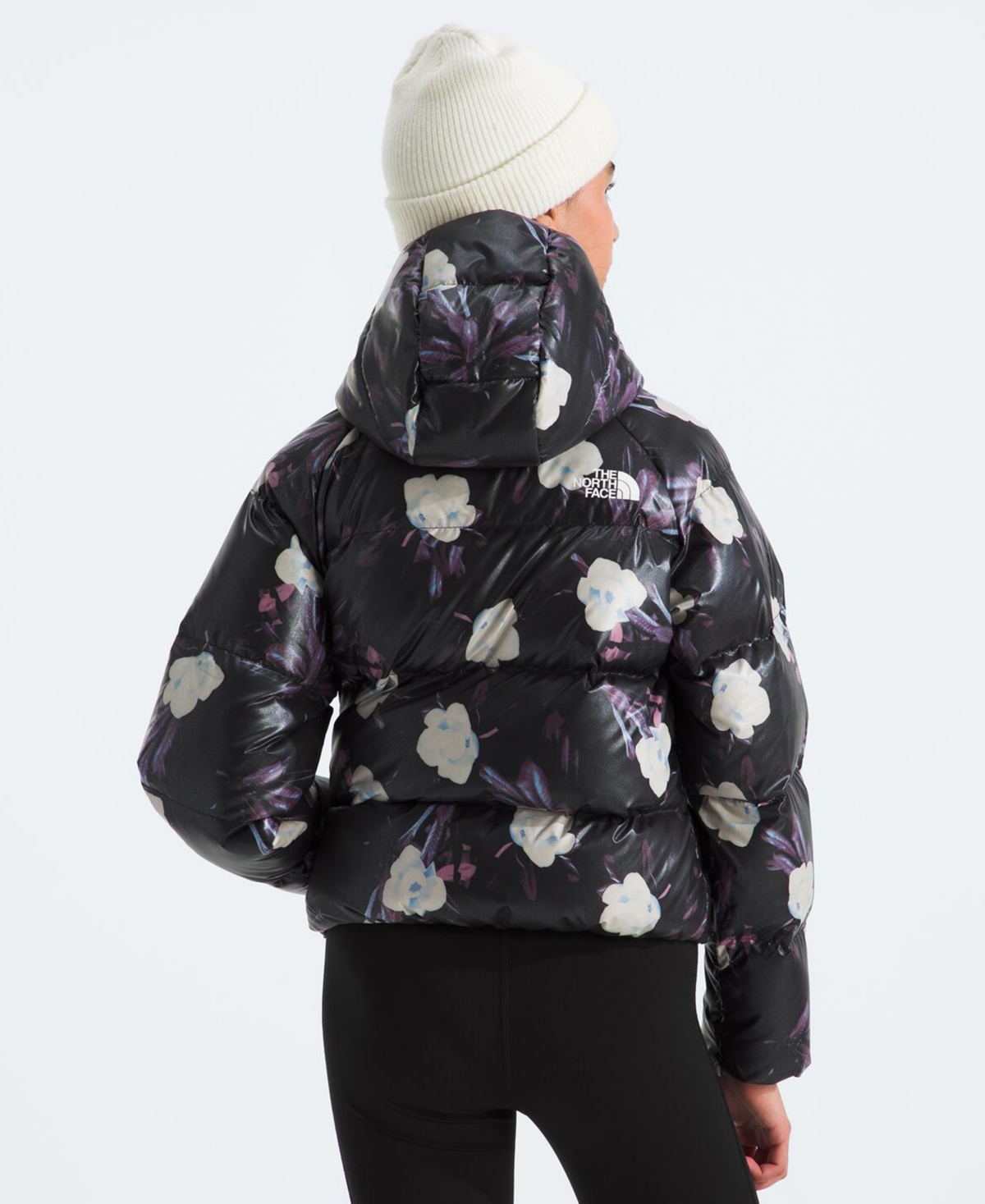 The North Face Big Girls North Quilted Full-Zip Hooded Down Jacket -foil
