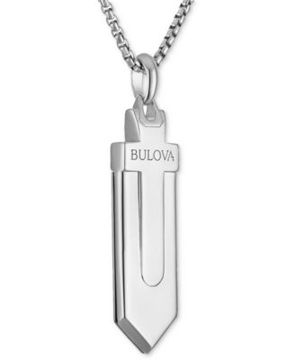 Marc Anthony Men's Black Diamond Damascus Sword Pendant Necklace (1/6 ct. t.w.) in Sterling Silver-Plate, 24" + 2" extender, BVP1079-WMMAA