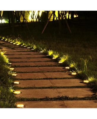 LED Solar Ground Lights Outdoor Garden Patio Light 8 Pack