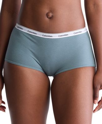 Women's Modern Logo Mid-Rise Boyshort Underwear QD5195