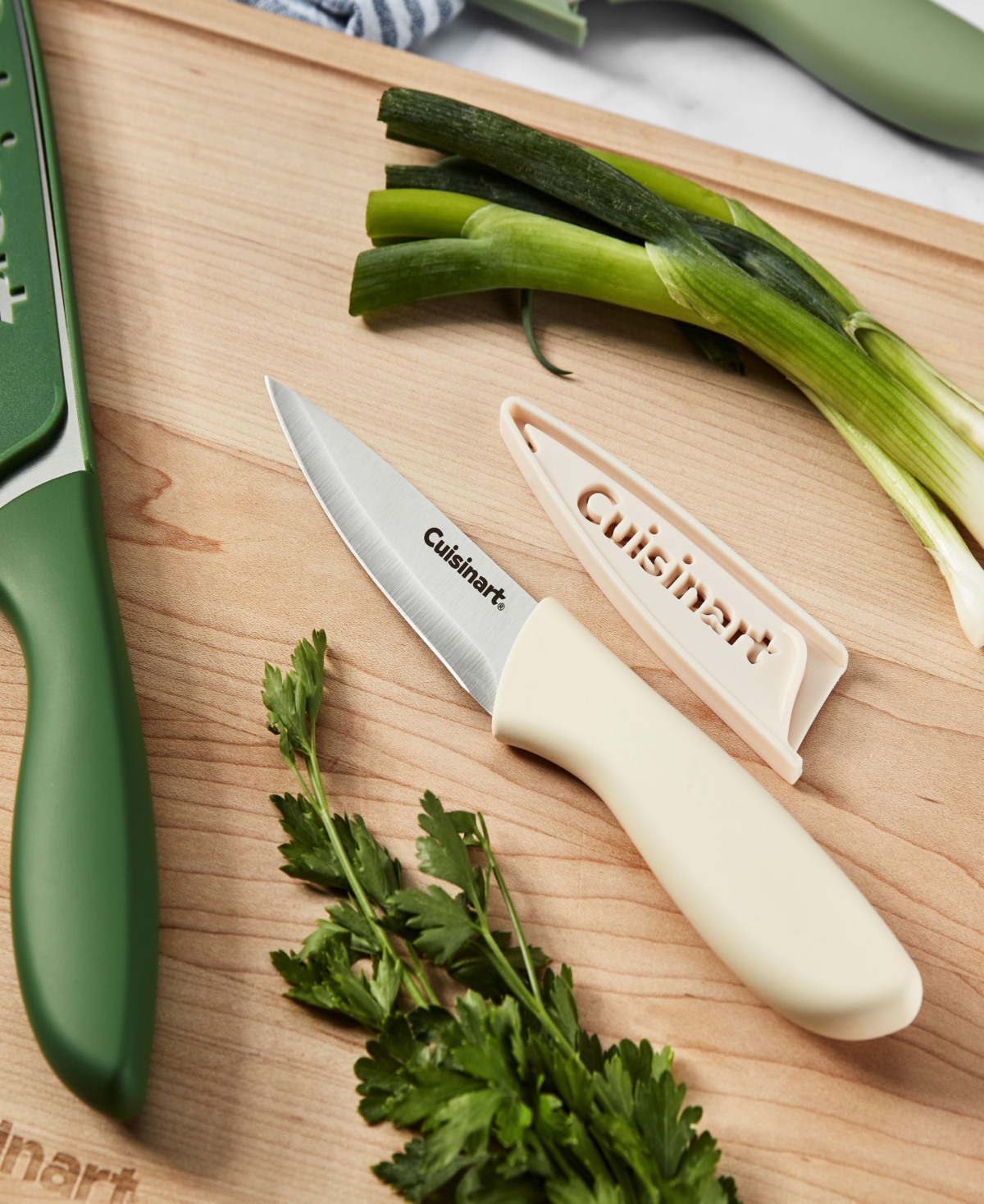 CUISINART ADVANTAGE 10-PIECE KNIFE SET, MUTED EARTH 