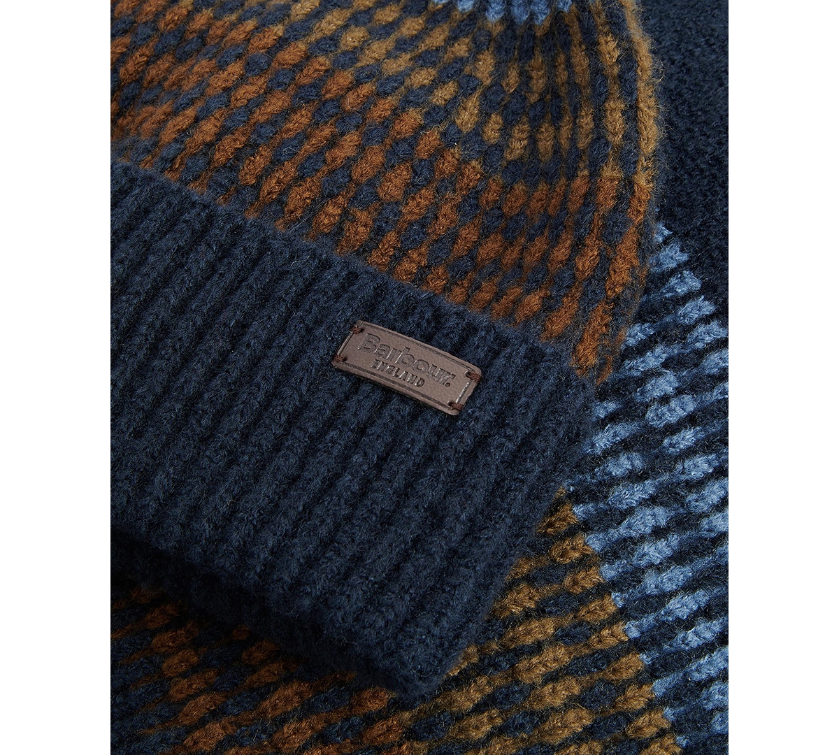 Barbour Men's Branton 2-pc. Stripe Beanie & Scarf Set In