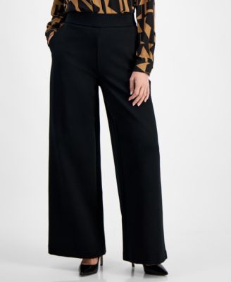 I.N.C. International Concepts INC Petite High Rise Wide Leg Ponte Pants Created for Macy s Macy s