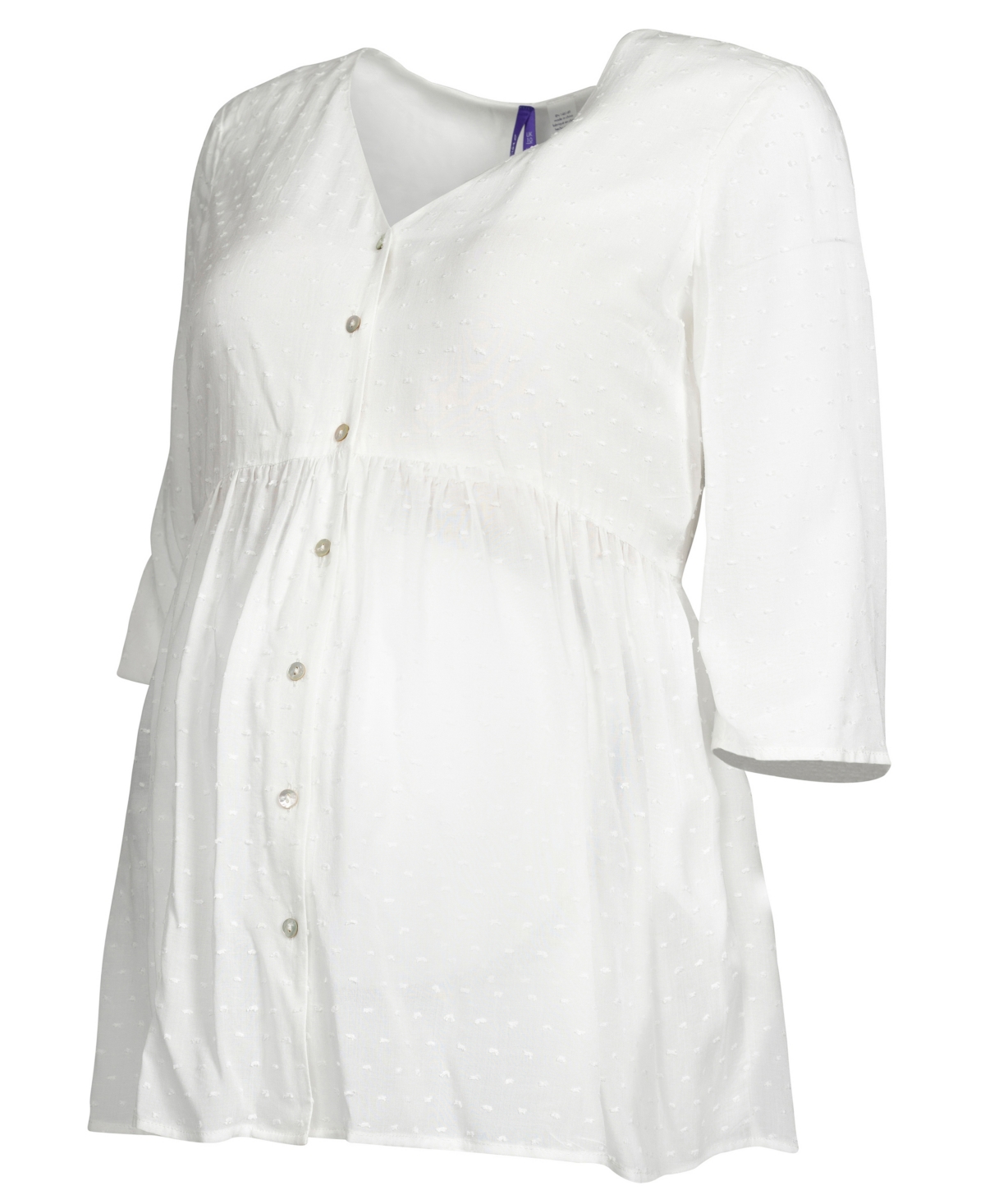 SERAPHINE WOMEN'S MATERNITY CONFETTI FLECK WOVEN BLOUSE 