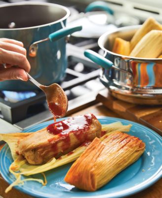 Cucina 3-Quart Nonstick Saucepot with Steamer and Lid