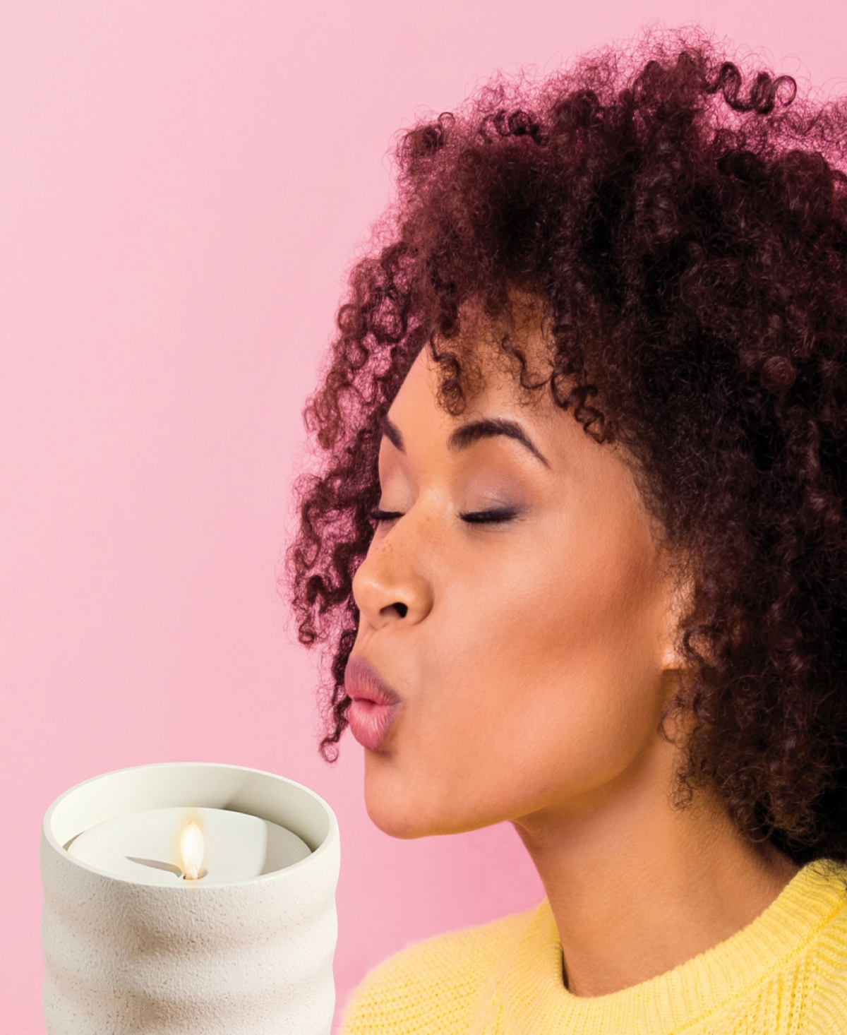 Lifelines Flameless Candle Diffuser In Bubble Cream