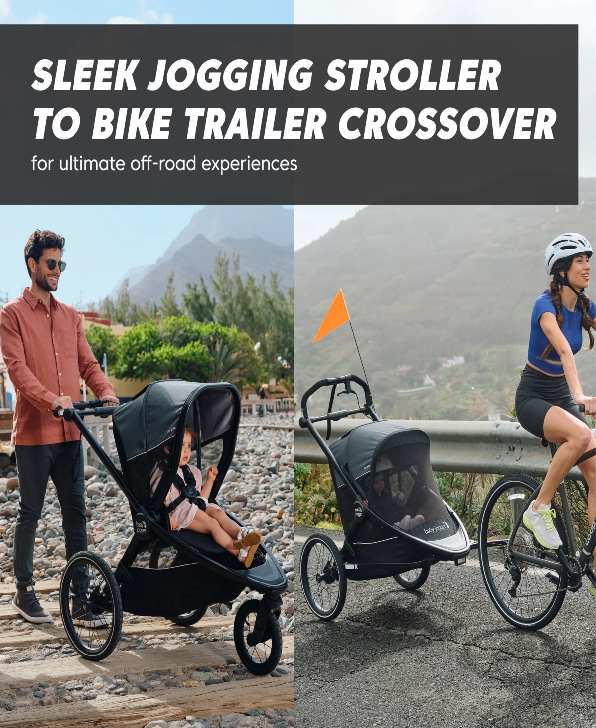 Baby Jogger City Prix Jogger Bike Trailer In Ambition Black