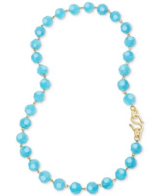 Gold-Tone Mixed Bead 18" Collar Necklace