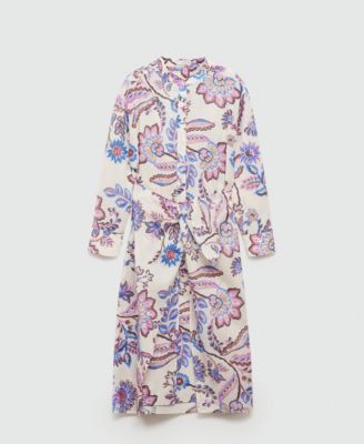 Women's Printed Bow Dress