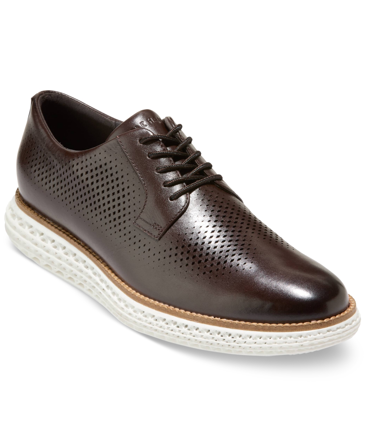 Cole Haan Men's riginalGrand 2.0 Oxford Dress Sneaker - Dark Chcolate-White