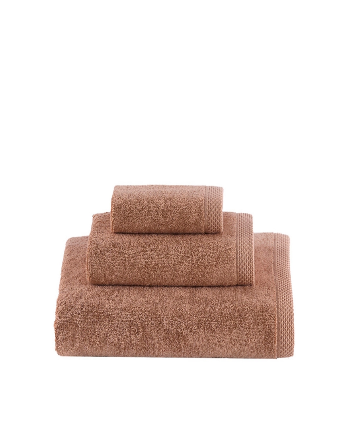 Talesma Cote D'azur 100% Turkish Cotton 3-pc. Bath Towel Set In Clay