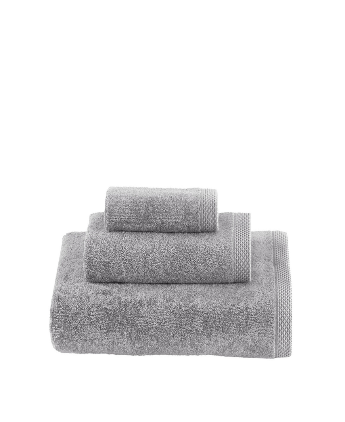 Talesma Cote D'azur 100% Turkish Cotton 3-pc. Bath Towel Set In Gray