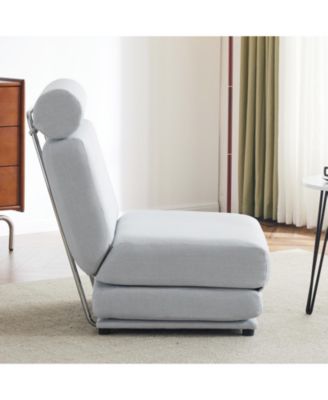 Foldable Sofa Bed with Pillow, Portable, Breathable Linen