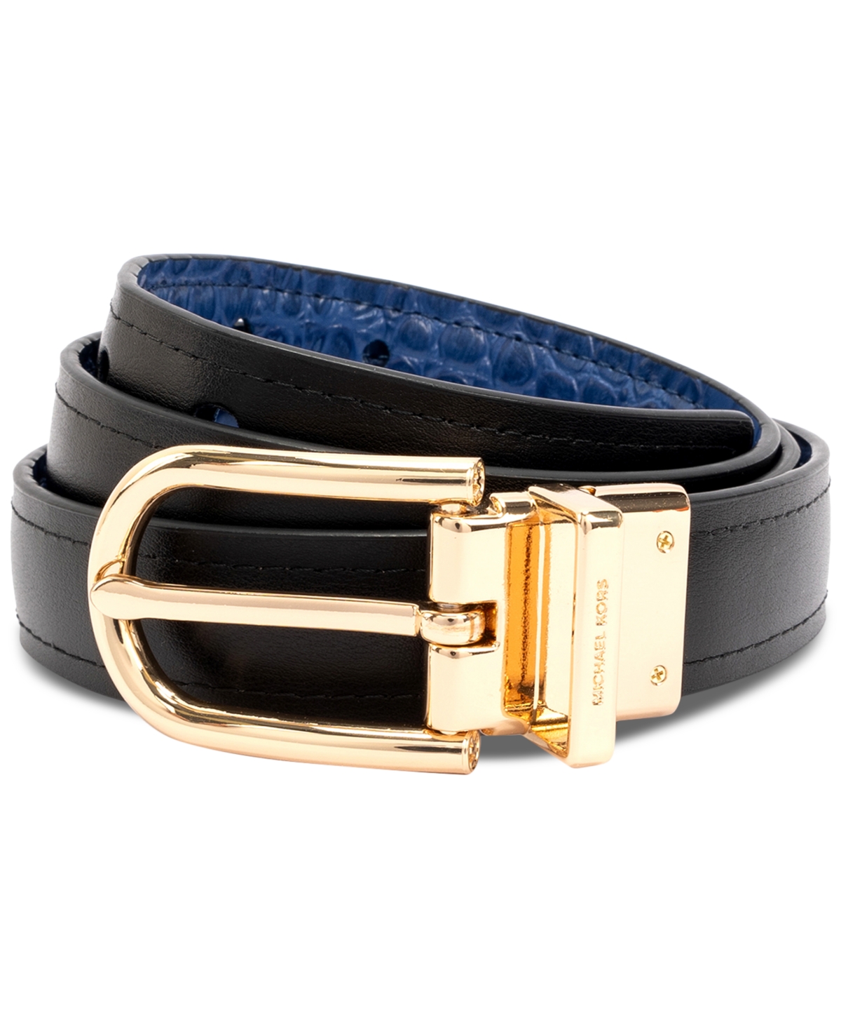 Michael Michael Kors Women's Reversible Croc-Embossed Belt