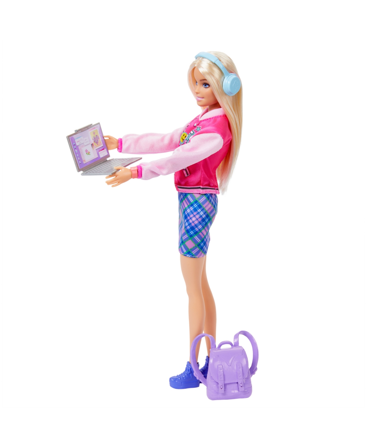 Barbie I Love School Toy Set With 7 Accessories, Blonde Fashion Doll Wears Removable Look In Multi-color