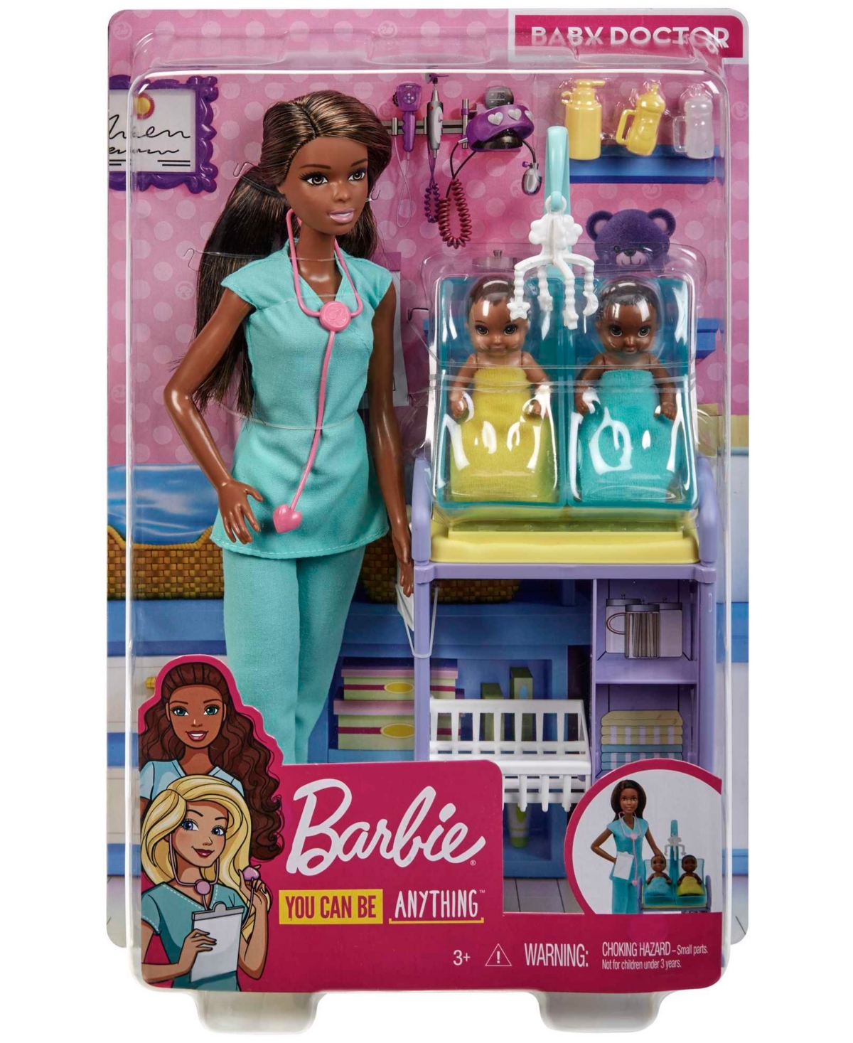 Barbie You Can Be Anything Baby Doctor Doll and Playset