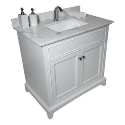 37 Inch Bathroom Vanity Top Stone Carrara New Style Tops With Rectangle Undermount