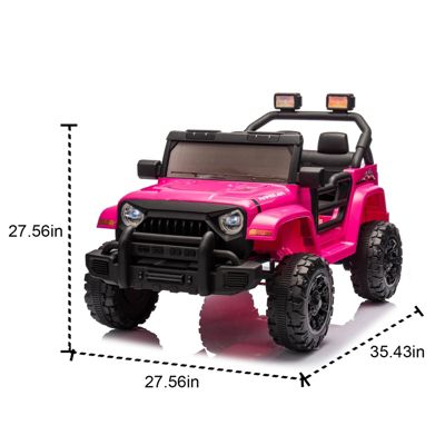 12V Kids Electric Ride-On Car w/ Remote, Music, Suspension, Headlights