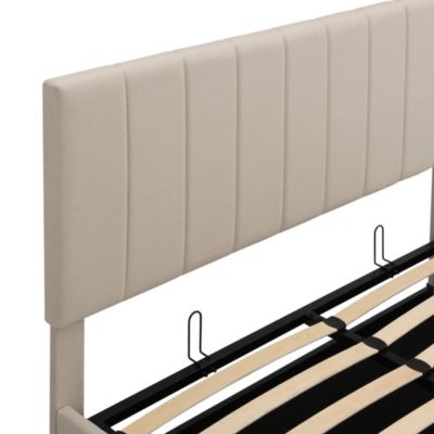 Streamdale Queen Size Upholstered Platform Bed With A Hydraulic Storage System