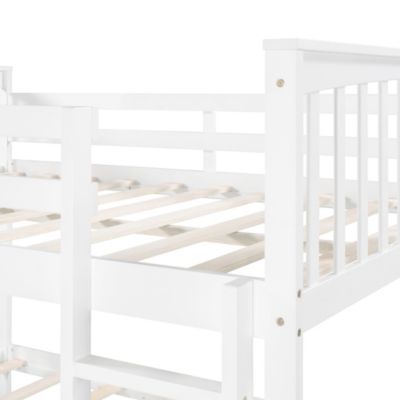 Streamdale Full Over Full Bunk Bed With Ladder For Bedroom, Guest Room Furniture