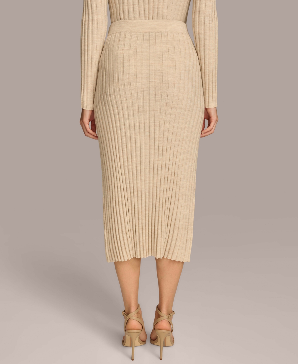 Donna Karan New York Women's Rib Knit Sweater Skirt