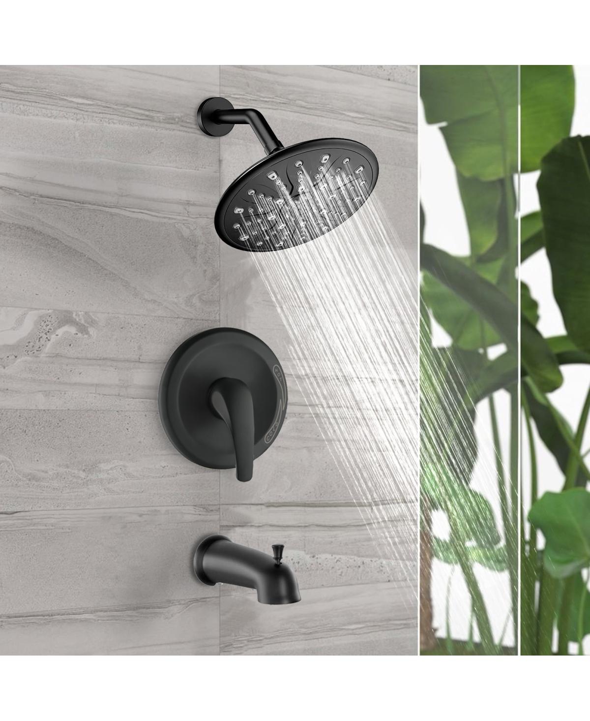 Streamdale Furniture Single Handle Rain Showerhead With Handheld Shower Combo Set With Tub Spout (Valve Included)