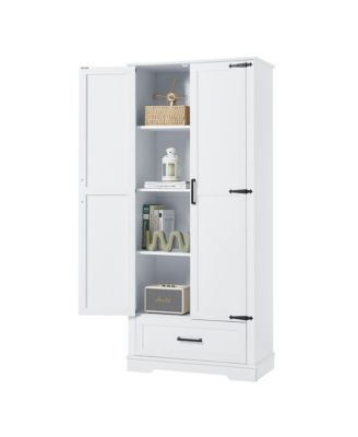 Tall Bathroom Cabinet with Adjustable Shelf and Drawer