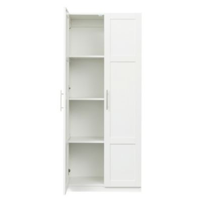 2-Door Wardrobe & Kitchen Cabinet with Storage Spaces