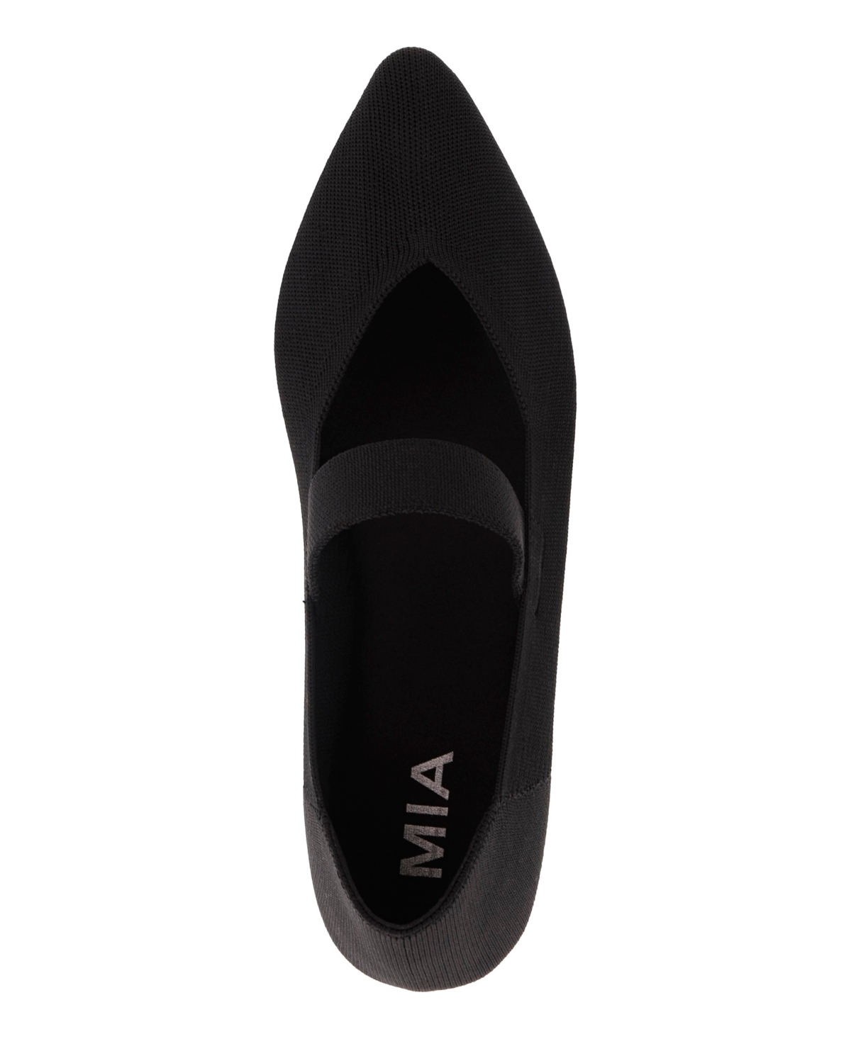 Mia Women's Kylia Mary-Jane Pointed-Toe Knit Flats