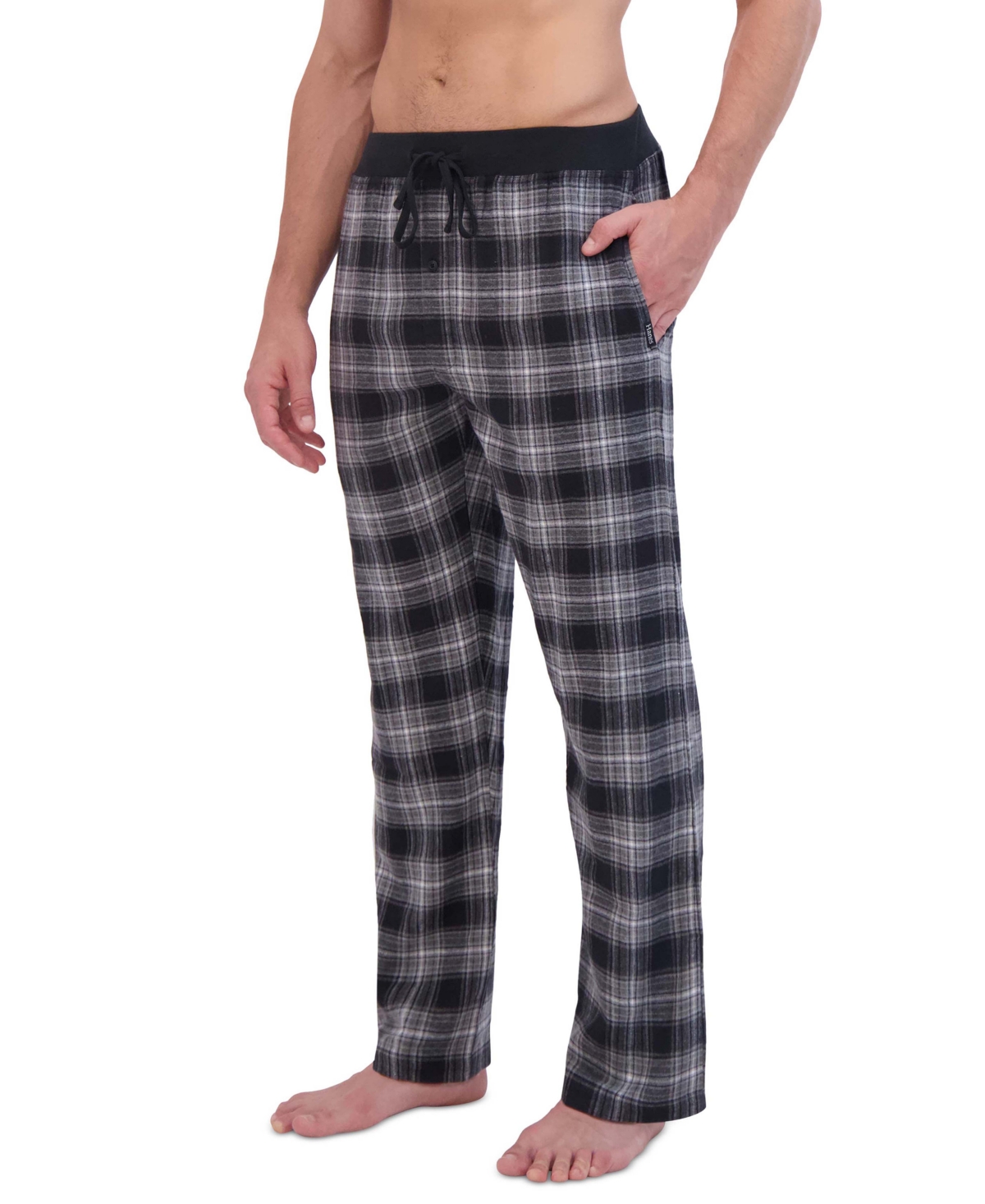 Men's Ultimate Ultra Soft Plaid Flannel Pajama Pants - Tonal Blue