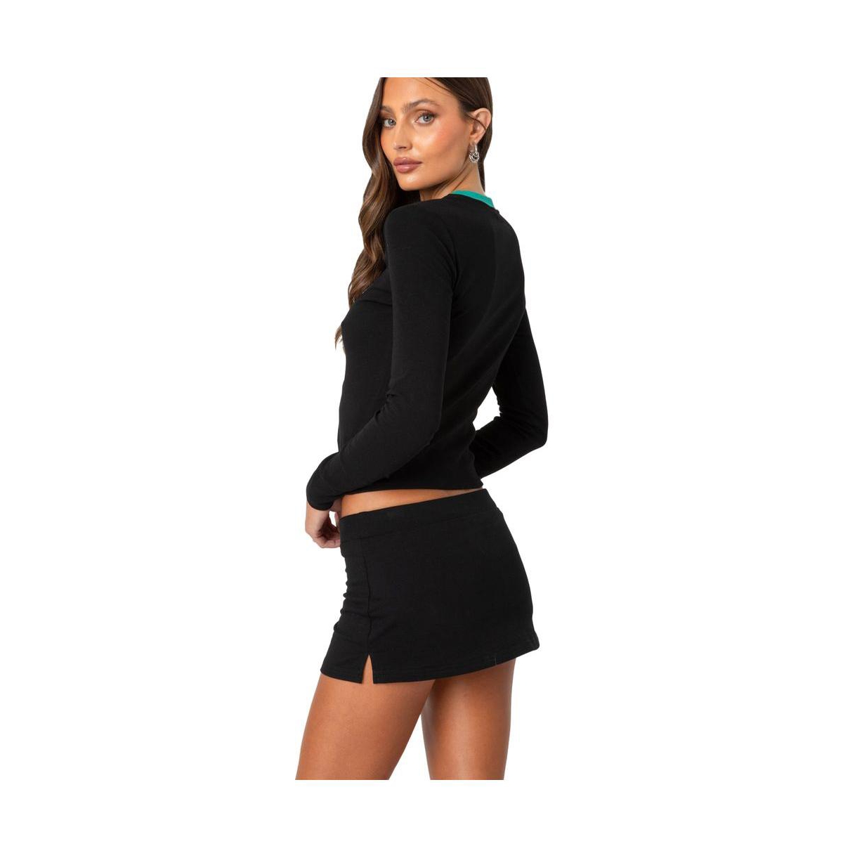 Edikted Women's Italy Long Sleeve T Shirt