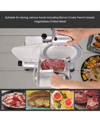 10" Blade Commercial Meat Slicer Deli Food Cheese Veggies Kitchen Restaurant 240w 530RPM
