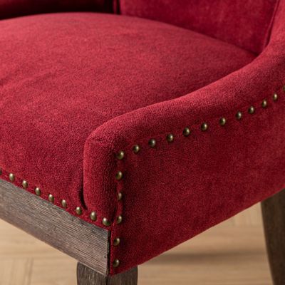 Handcrafted Backrest Slot Seam Dining Chair with Solid Wood Frame