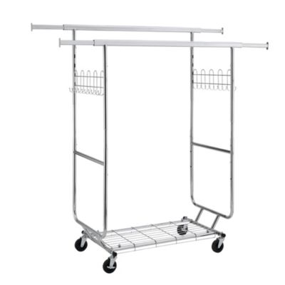 5-Minute Assembly, Adjustable, Heavy-Duty Clothing Rack with Casters