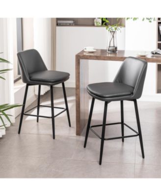  Modern Curved Back Counter Stools (Small