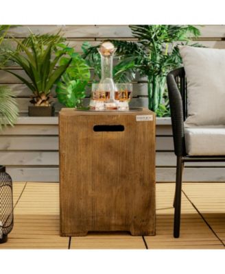 16 Inch Outdoor Hideaway Table Cover for Standard 20 LBS Propane Tank