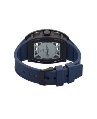 Men's Navy Thermoplastic Polyurethane Strap Analog Watch 43.7mm