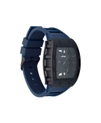 Men's Navy Thermoplastic Polyurethane Strap Analog Watch 43.7mm