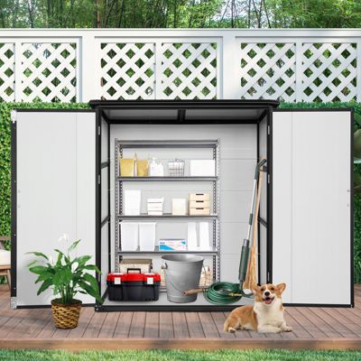 Durable, Spacious and Secure Outdoor Storage Shed with Lockable Doors