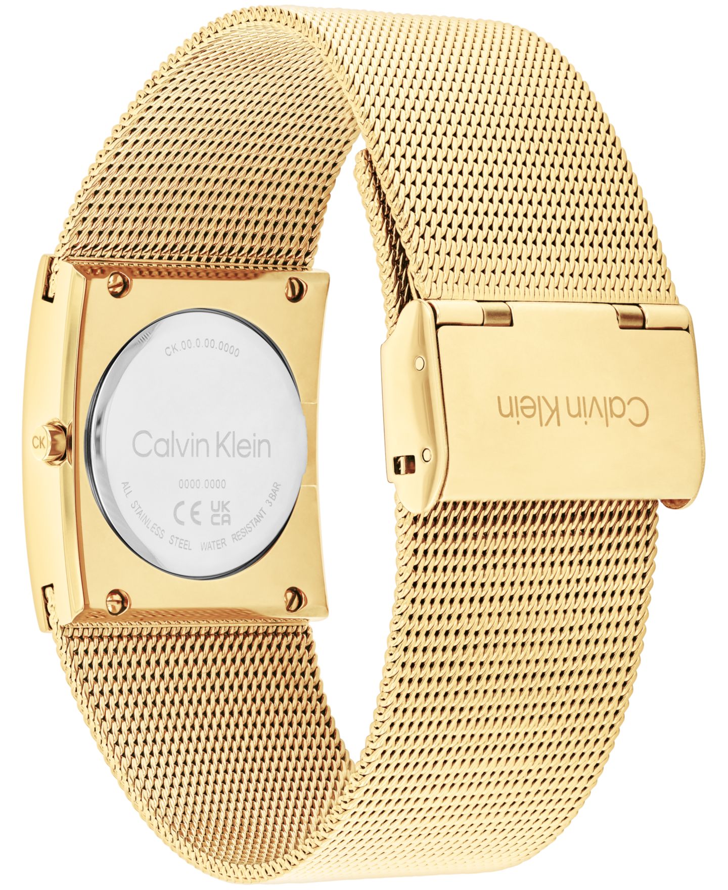Женские часы Calvin Klein Pulse Gold-Tone Stainless Steel Mesh Watch 26.40mm — фото 4