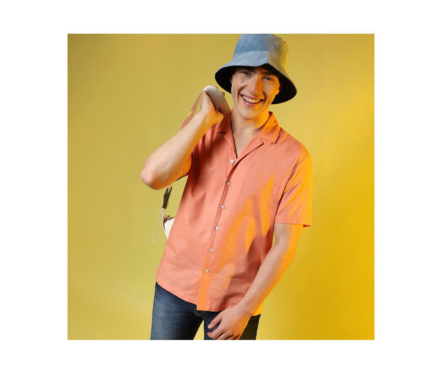 Мужская рубашка Cahoot Campus Sutra Tangarine Orange Heathered, цвет: Оранжевый — фото 2