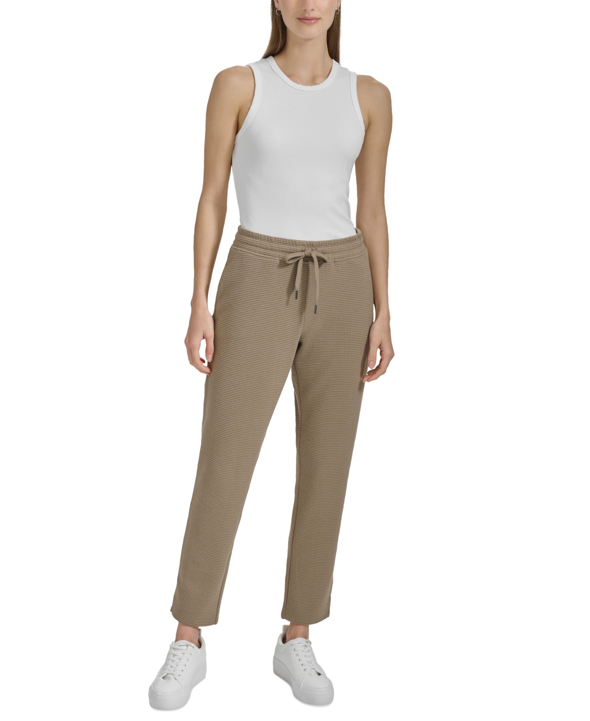 MARC NEW YORK WOMEN'S PULL-ON WAFFLE PANTS 