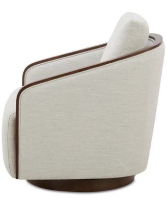 Makinen Fabric Swivel Chair, Created for Macy's