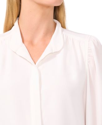 Women's Stand-Collar Long-Sleeve Top