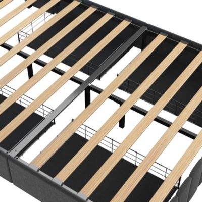 Streamdale Full Size Bed Frame with LED and Storage Drawers