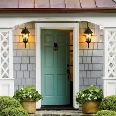 Streamdale Outdoor Waterproof Glass Retro Wall Lamp(2 pack) with Light sense