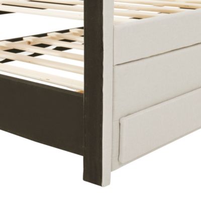 Streamdale Twin Upholstered Bed with Trundle and Drawers